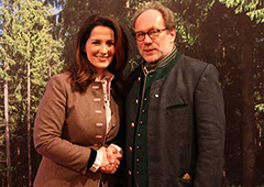 Bernd Lauterbach mit Ministerin