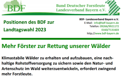 Position des BDF-Bayern zur Landtagswahl 2023