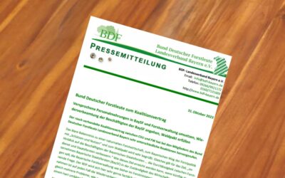 Pressemitteilung des BDF-Bayern zum Koalitionsvertrag CSU-FW
