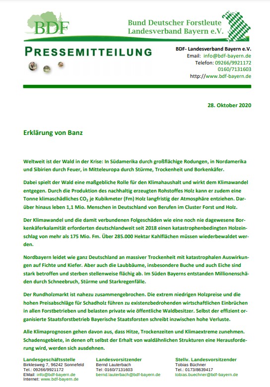 Erste Banzer Erklärung Vorschau